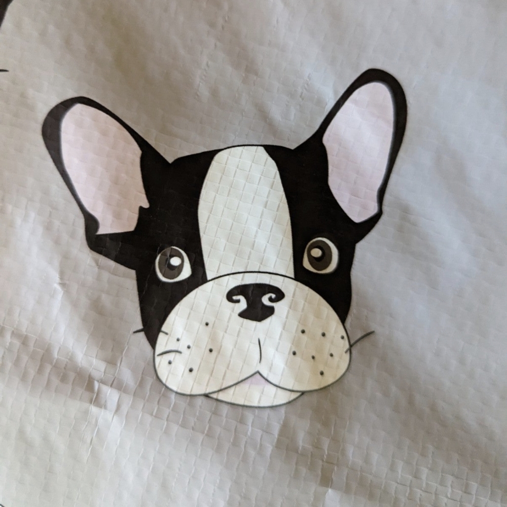 Trio of ( Yes!! All 3 !) French Bulldog Frenchie reusable shopping bags
